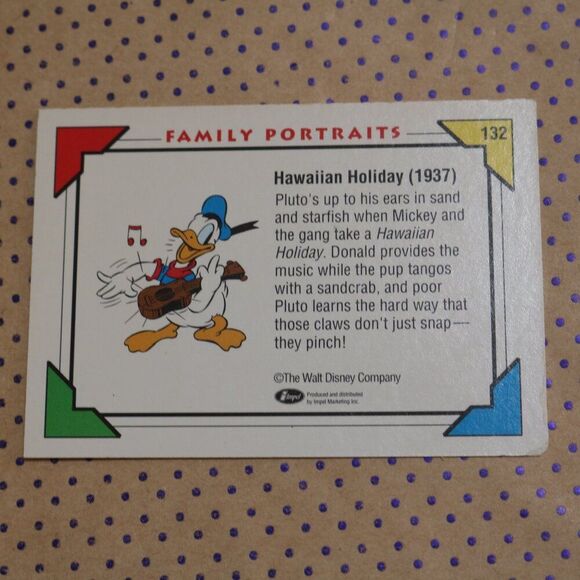 Hawaiian Holiday #132 Disney Card - Picture 2 of 2